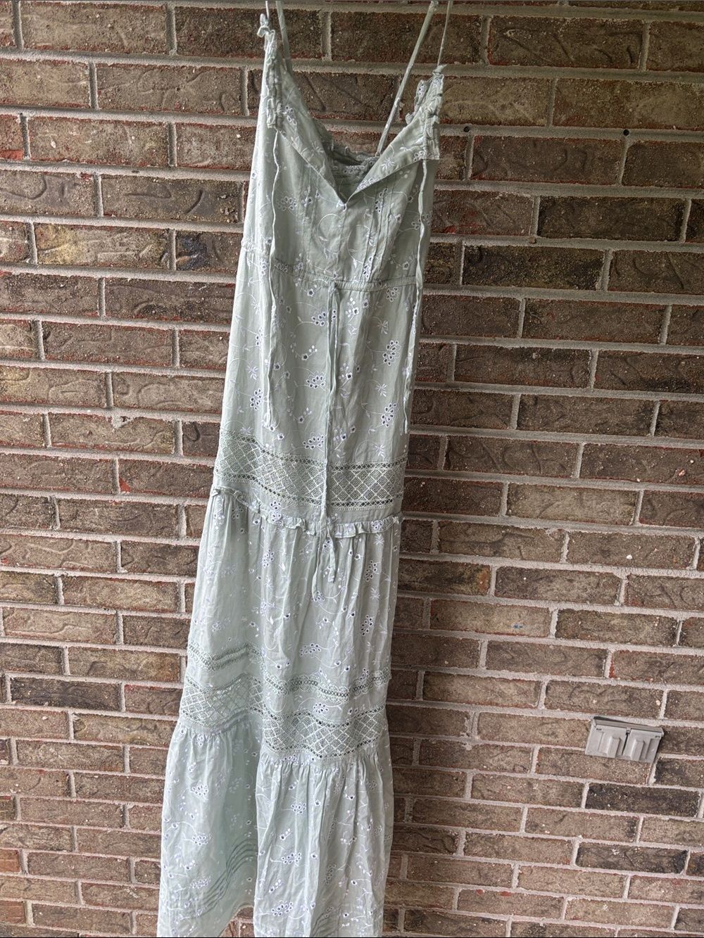 Jonathan Simkhai Sage Eyelet Maxi Dress size small